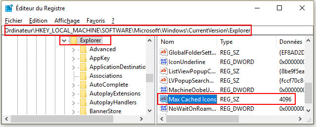 Windows augmenter la taille du cache des icônes 060817.jpg