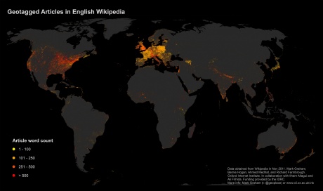 Wikipedia Geotagged English Articles - Souce CC - http://geography.oii.ox.ac.uk